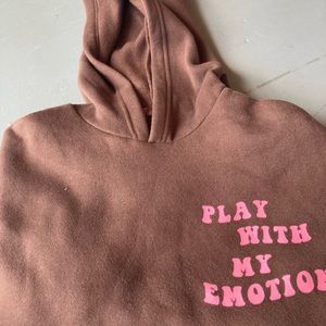 Brown hoodie